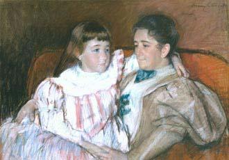 Mary Cassatt Louisine Havemeyer and her daughter Electra oil painting image